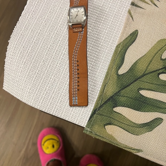 Fossil Silver Case Watch with Tan Leather Strap main image 11